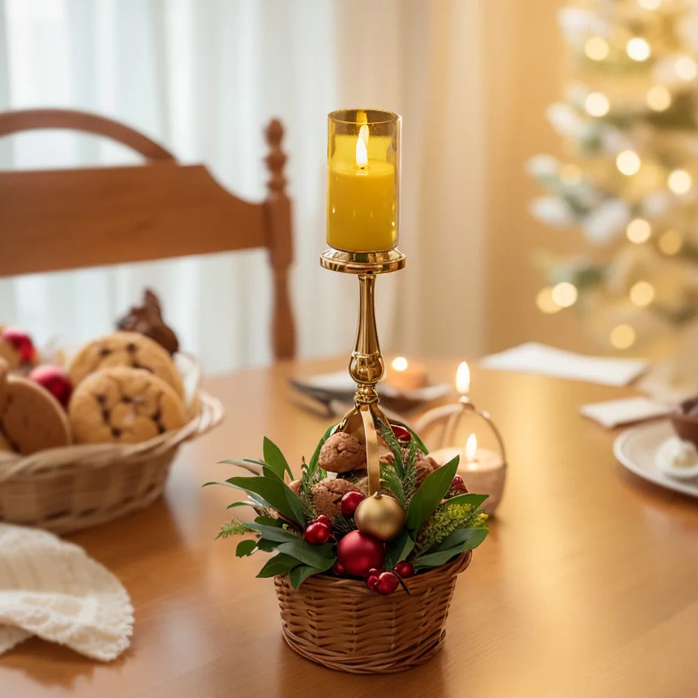 Flameless Candles Acrylic Pillar Candle Soft Light Battery Operated Flickering Candle for Romantic Ambiance