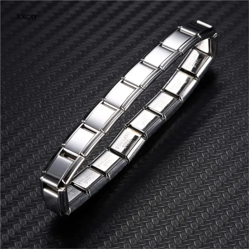 Stainless Steel Bracelet for Men and Women Gold Black - Smarsty