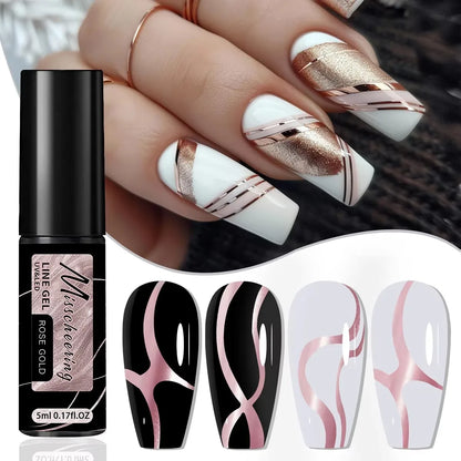 Gold Silver Metallic Nail Gel Polish for Stunning Mirror Finish - Smarsty