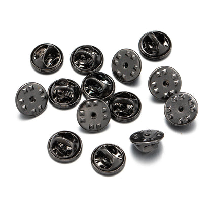 100Pc Metal Locking Pin Backs Secure Brooch Bases Pack - Smarsty