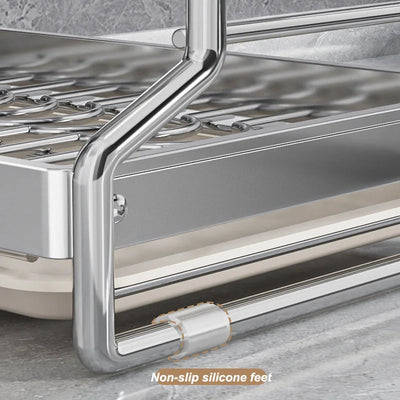 New Dish Drainer Kitchen Storage Organization Stainless Steels Drainer Kitchen Dishes Kitchenware Tableware Drainer Board Rack by Smarsty