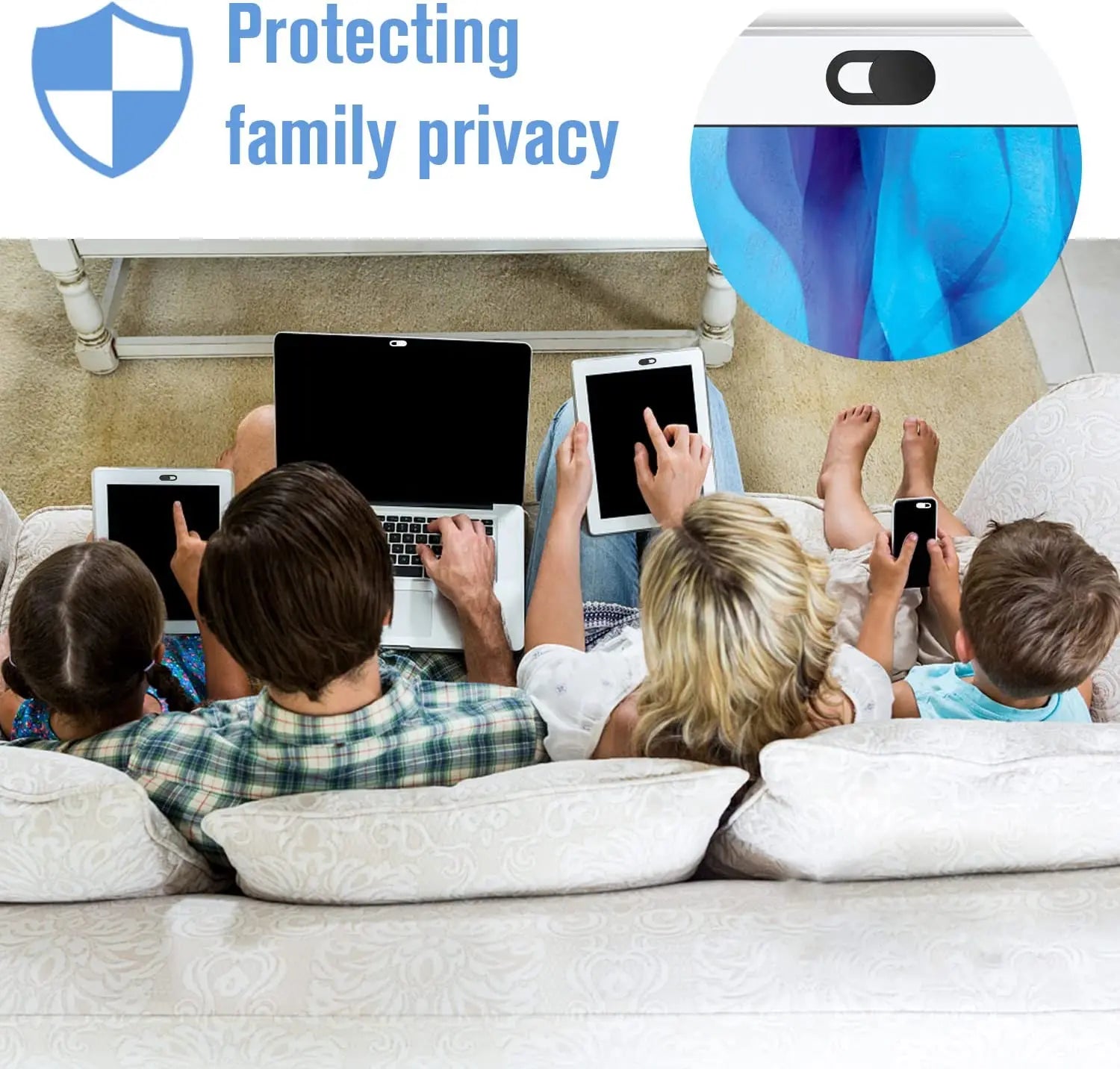 Plastic Camera Cover Shutter Magnet Slider Webcam Cover for IPad Tablet Web Laptop Pc Camera Mobile Phone Lenses Privacy Sticker - Smarsty