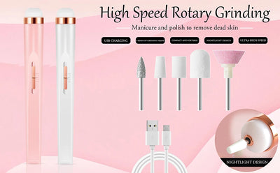 Portable Electric Nail File with 4 Speed Options - Smarsty