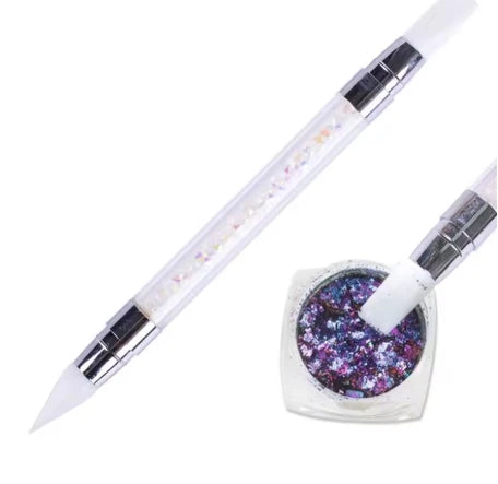Double Head Silicone Nail Art Pen for Creative Designs - Smarsty