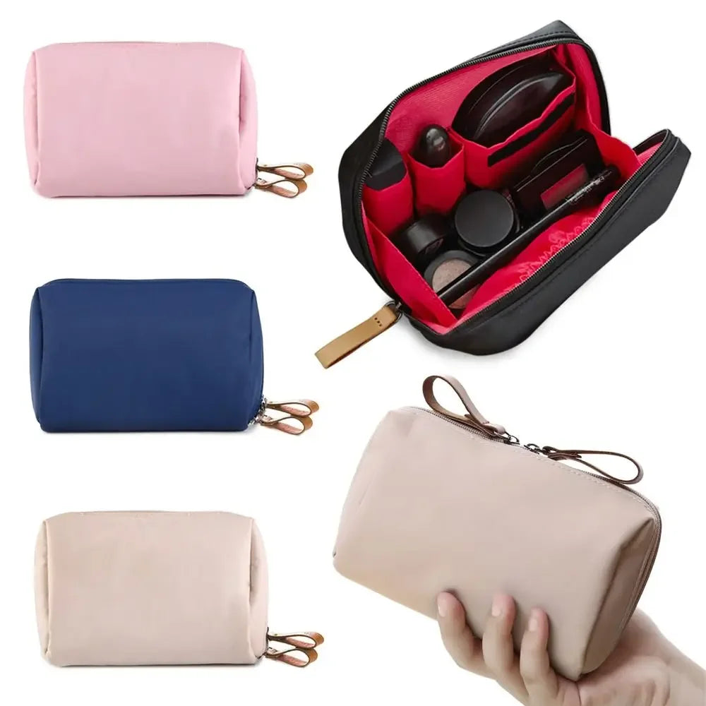 Portable Cosmetic Bag With Coin Pouch And Organizer - Smarsty