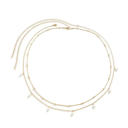 Fashion Sexy Double Layer Pearl Belly Chain for Women - Smarsty