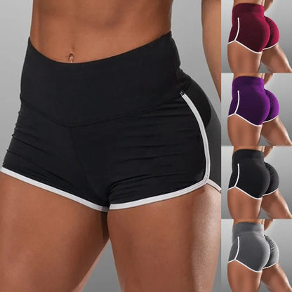 S-3XL Summer Quick-drying Running Shorts For Women  High Waist Women Exercise Sexy Hips Push Up Sportswear Casual Yoga Pants - Smarsty