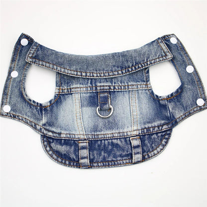 Dog Jeans Jacket for Small Dogs and Cats - Smarsty