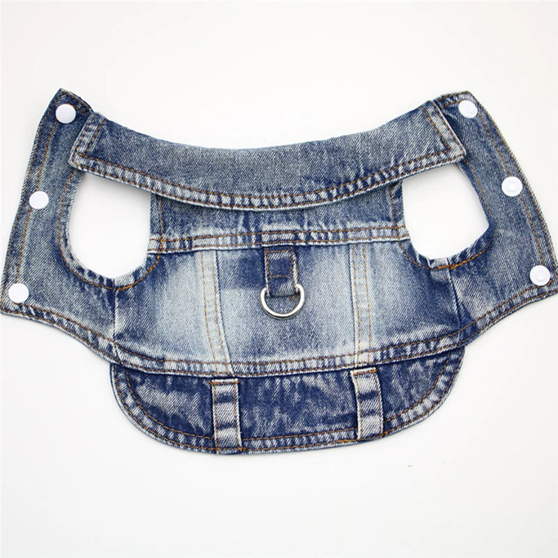 Dog Jeans Jacket for Small Dogs and Cats - Smarsty