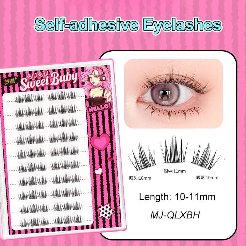 Self Adhesive Cluster Lashes for Effortless Application - Smarsty
