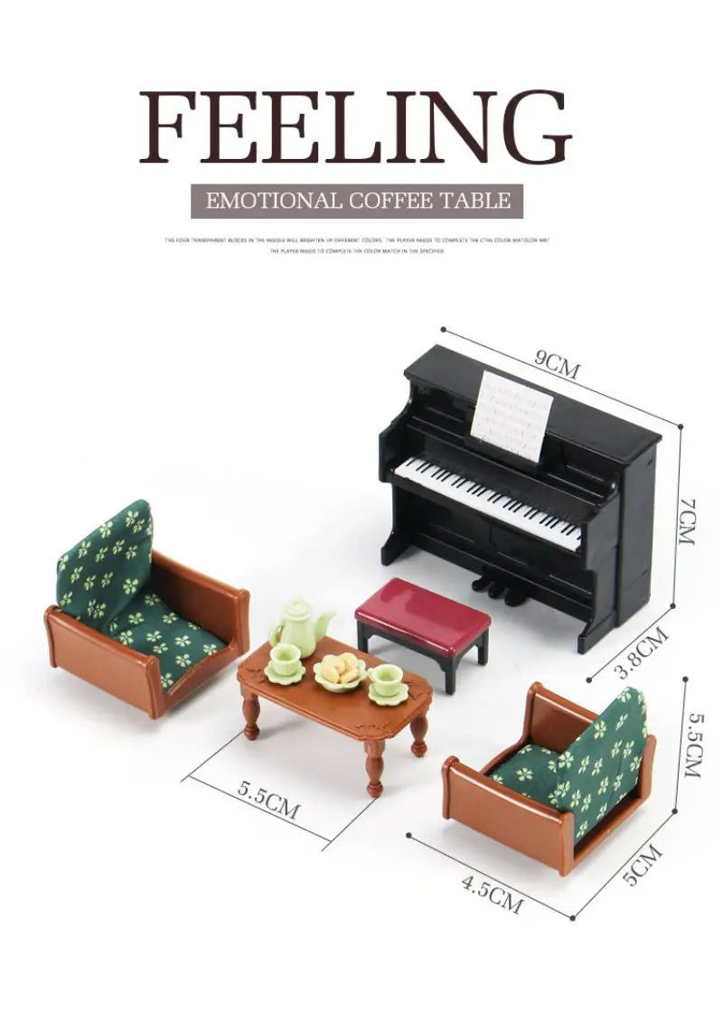 family games dollhouses playhouse miniature furniture pretend toys princess castles villas Christmas present kids toys by Smarsty