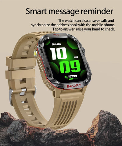 Military GPS Smart Watch with Bluetooth Call Feature - Smarsty