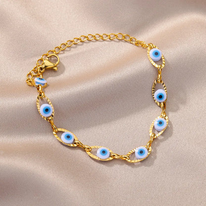 Gothic Rainbow Evil Eye Bracelet for Women - Smarsty