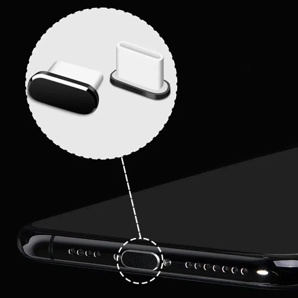 4Pcs USB C Dust Plug With Cleaning Brush Anti Dust USB-C Plug Cover Charging Port Cover Caps For Samsung Xiaomi All Type C Phone - Smarsty