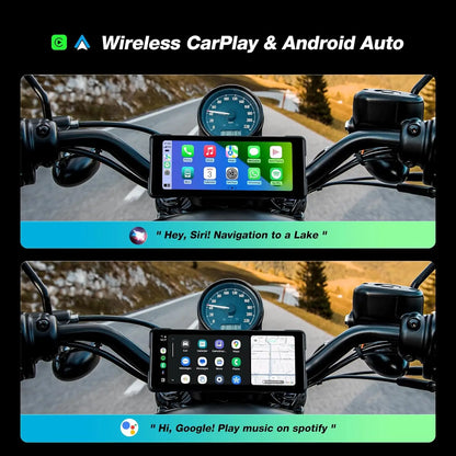 Portable Motorcycle Navigation Display CarPlay Android Auto - Smarsty
