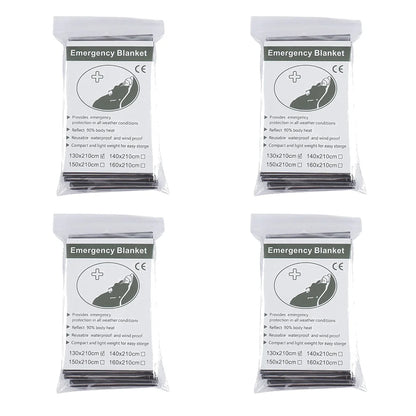 1-10PCS Emergency Blanket Outdoor Survive First Aid Military Rescue Kit Windproof Waterproof Foil Thermal Blanket for Camping by Smarsty