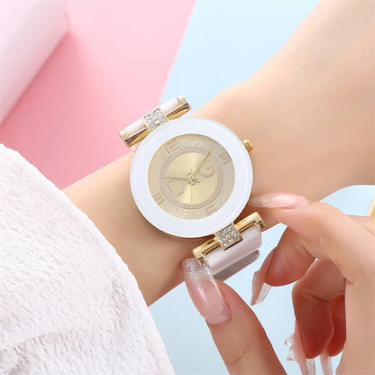 Fashion Ladies Large Dial Quartz Watch for Casual Wear - Smarsty