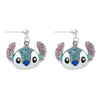 Cute Disney Stitch Flower Stud Earrings for Women and Girls - Smarsty