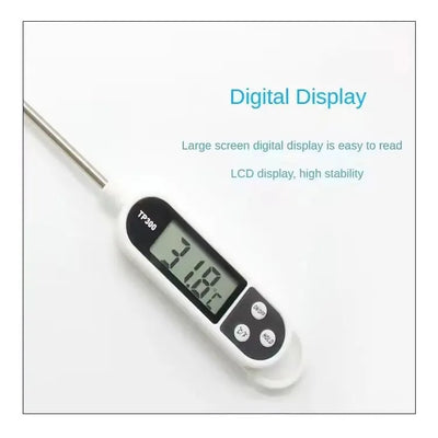 Digital Kitchen Thermometer Instant Read Meat Temperature Probe for Cooking BBQ Food LCD Display by Smarsty