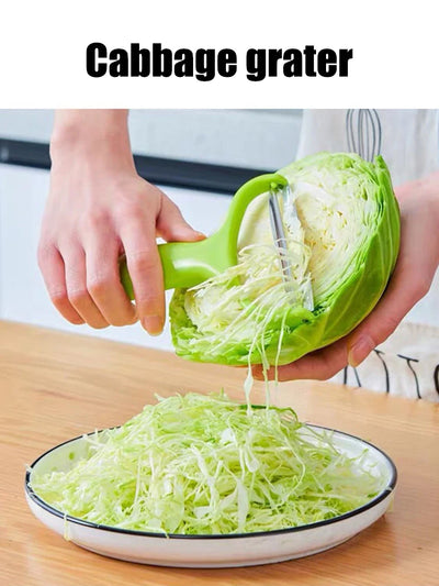 Peeler Vegetables Fruit Stainless Steel Cabbage Graters Salad Potato Slicer Kitchen Accessories Cooking Tools Wide Mouth by Smarsty