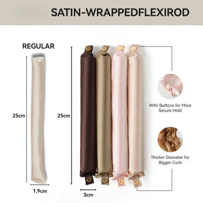 Heatless Satin Curlers for Effortless Silk Curls - Smarsty