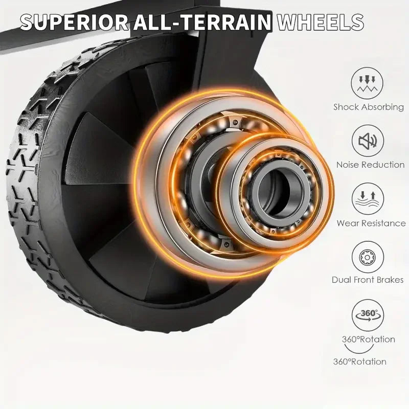 Foldable Wagon, 330/450LB Heavy Duty Foldable Utility Garden Wagon With Terrain Car storage car Wheels, Side Pockets, Portable C