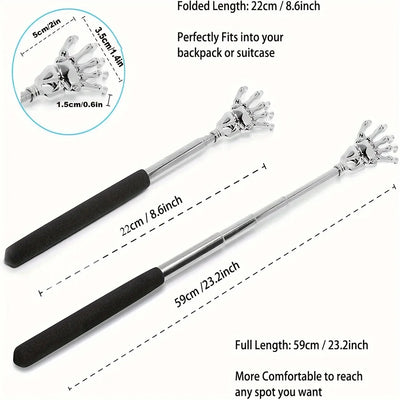Portable Stainless Steel Telescopic Back Scratcher for Relaxation - Smarsty