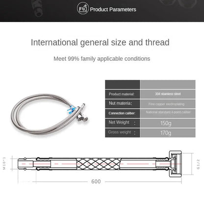 Stainless Steel Flexible Water Supply Pipes for Faucets - Smarsty