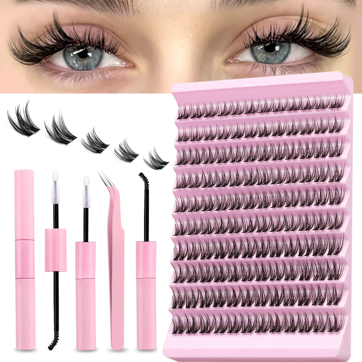 DIY Eyelash Extension Kit for Natural Long Lashes - Smarsty