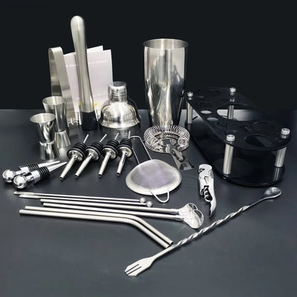 Boston Cocktail Shaker Set with 13 to 22 Bar Tools - Smarsty