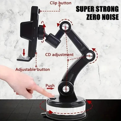 Universal Car Phone Holder Mount With Strong Suction Cup - Smarsty