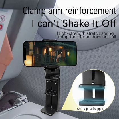 Mobile Phone Holder Portable Travel Holder Desktop Flight Folding Rotatable Selfie Stand for Watching Dramas and Learning Dishes - Smarsty