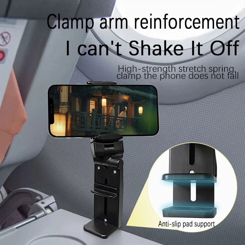 Mobile Phone Holder Portable Travel Holder Desktop Flight Folding Rotatable Selfie Stand for Watching Dramas and Learning Dishes - Smarsty