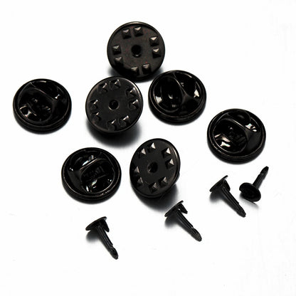 100Pc Metal Locking Pin Backs Secure Brooch Bases Pack - Smarsty