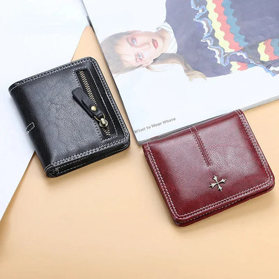 2023 New Mini Women Wallets Free Name Engraving Fashion Small Wallets Zipper PU Leather Quality Female Purse Card Holder Wallet - Smarsty