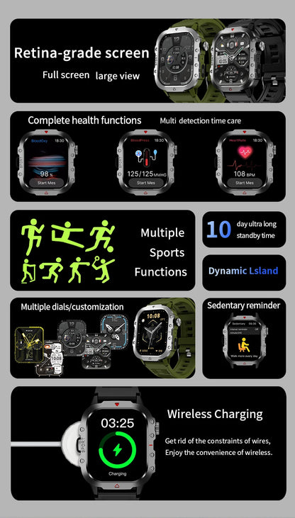 LAXASFIT Smart Watch with Large HD Screen and Fitness Tracking - Smarsty
