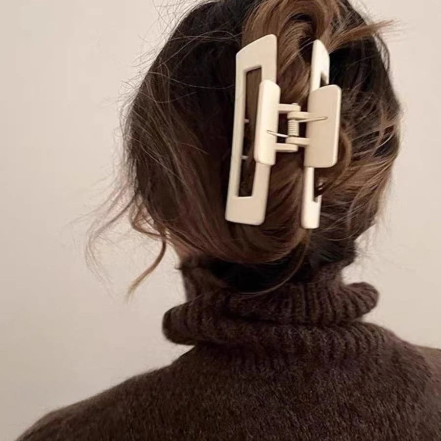 4 Piece Claw Clips Women Nonslip Fashion Set Coffee Black - Smarsty