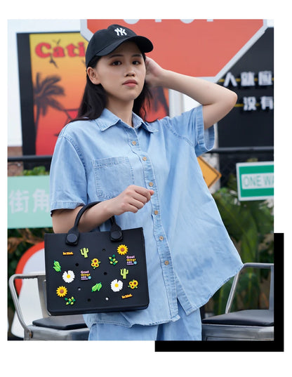 EVA Shoulder Tote Bag Waterproof For Women Beach Storage - Smarsty