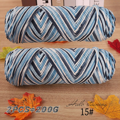 Colorful Dyed Milk Cotton Yarn for Handmade Projects - Smarsty