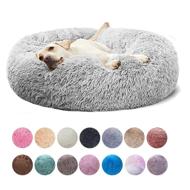 Super Soft Cat Bed Plush Donut Design for Comfort - Smarsty