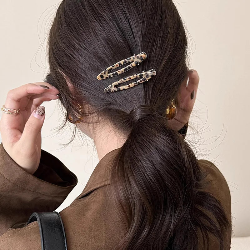 Colorful Acetate Hair Clips Set for Stylish Women - Smarsty