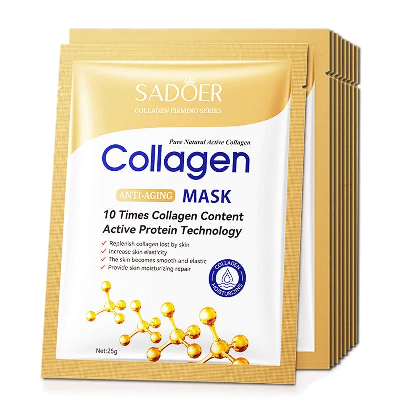 20 Piece Hyaluronic Acid Collagen Face Masks for Hydration - Smarsty