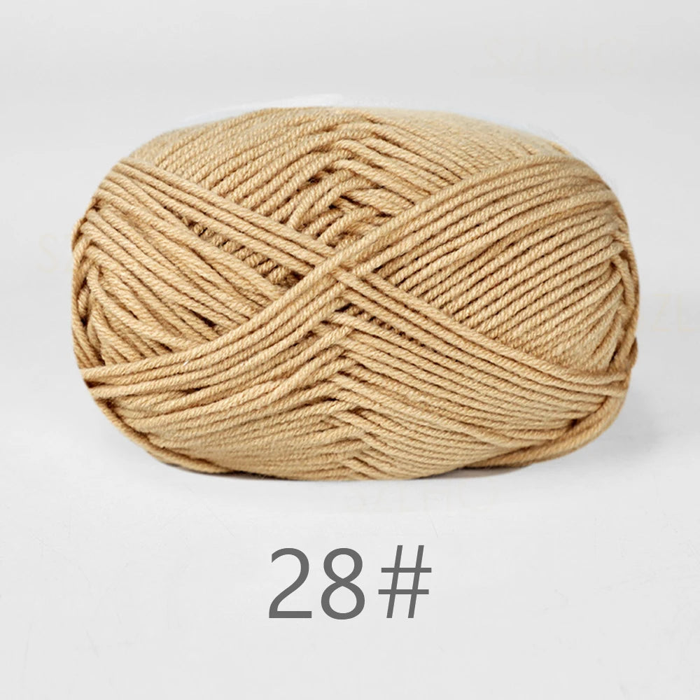 Soft Milk Cotton Yarn for Hand Knitting Projects - Smarsty