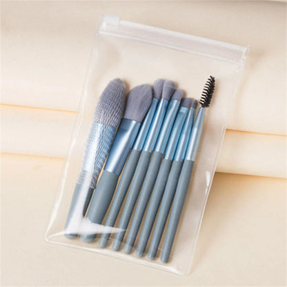 8 Piece Soft Fluffy Makeup Brush Set for Flawless Blending - Smarsty