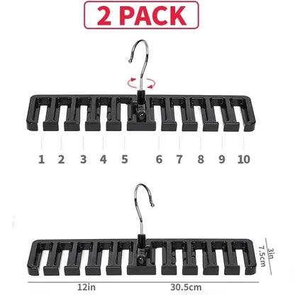 1PCS Tie Belt Hanger Wardrobe Belt Rotating Organizer Rack Multifuctional Scarf Hanger Home Closet Storage Holder Accessories