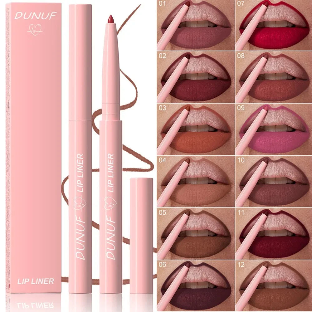 Matte Red Brown Lip Liner Pencil for Plump Lips - Smarsty