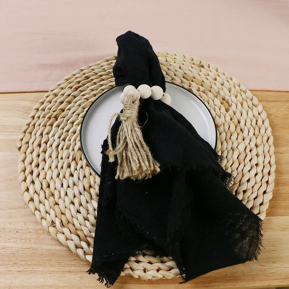 Reusable Cotton Wedding Napkins for Rustic Table Decor - Smarsty