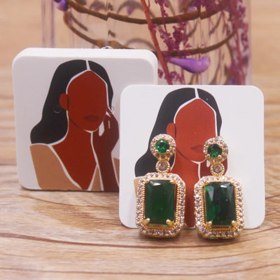 Luxury Jewelry Earring Cards Pack of 100 Pearl Powder Finish - Smarsty