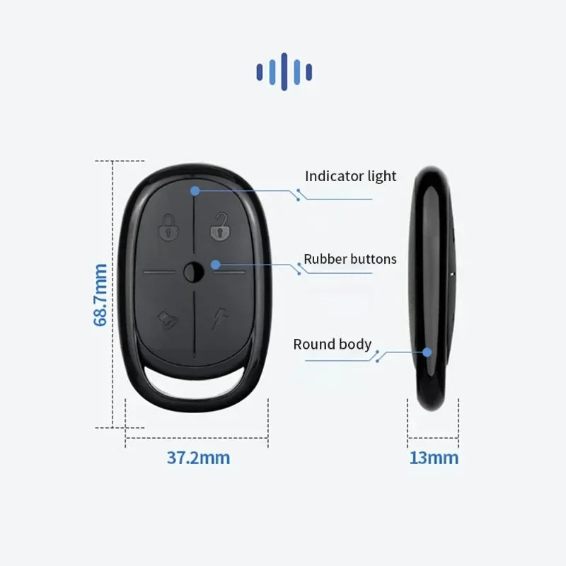Four Key 433MHz Copy Remote Control for Garage Access - Smarsty
