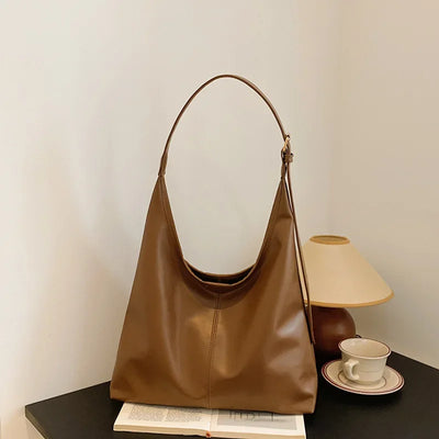 Large Tote Bag For Women Everyday Retro Simple Shoulder Bag - Smarsty